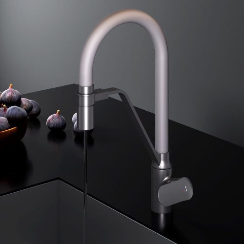 Смеситель для кухни Am.Pm Like F8007825 на мойку черный/серый - фото 4