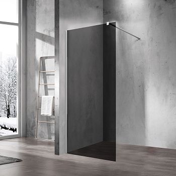 Душевая перегородка Vincea Walk in VSW-1H110CG 110х200 стекло тонированное профиль хром