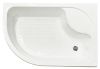 Душевой уголок Royal Bath BK RB8120BK-T-BL-R 120х80 стекло прозрачное профиль черный с поддоном