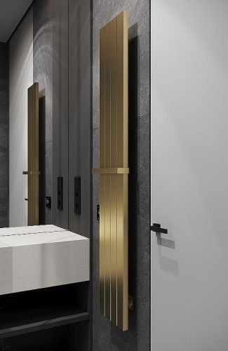 Полотенцесушитель электрический Boheme Flat 725-MG 25х150 золото - фото 3