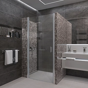 Душевая дверь Veconi Vianno VN43-70-01-C5 70х195 стекло прозрачное профиль хром