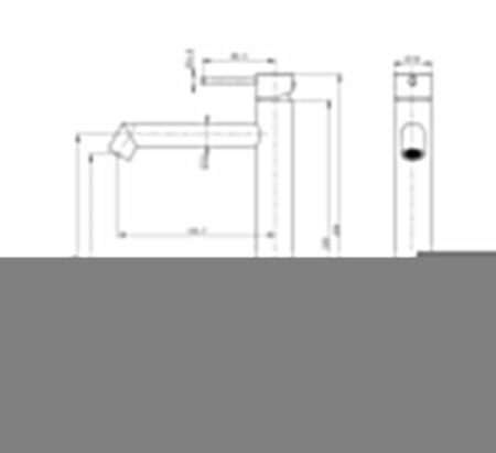 Смеситель для раковины Wonzon & Woghand WW-H1064-BG на столешницу золото