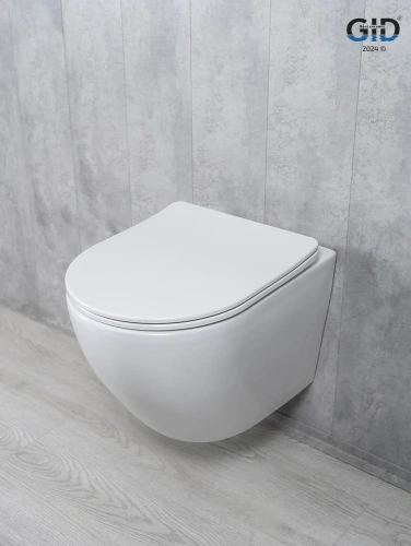 Унитаз подвесной Gid Tornado 62258Y белый с сиденьем микролифт безободковый смыв торнадо - фото 4