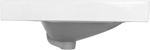 Раковина керамическая Aquanet Flash 00333266 60х50 полувстраиваемая цвет белый 1 отверстие под смеситель - фото 3