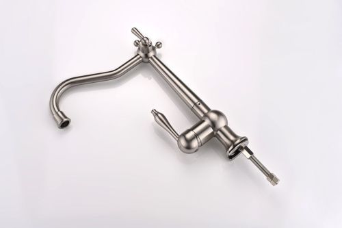 Смеситель для кухни Paulmark RETRO Re213226-BS на мойку никель - фото 2