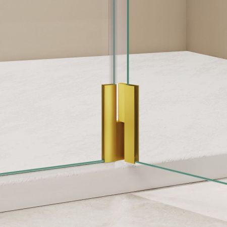 Душевая перегородка RGW Walk In 351005183-16 80х195 стекло прозрачное профиль золото