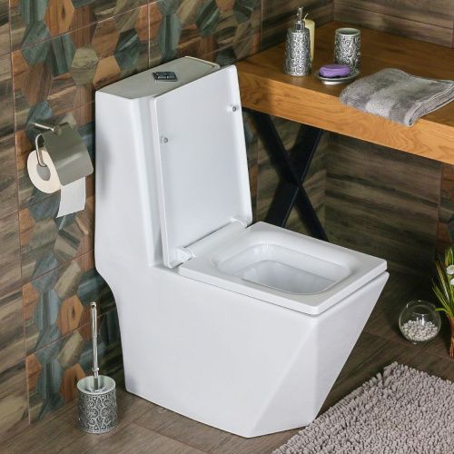 Унитаз напольный с бачком Melana 2007-805 белый с сиденьем микролифт безободковый душевой смыв - фото 2