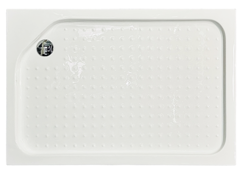 Душевой уголок Royal Bath HP RB8120HP-C-BL-L 120х80 стекло матовое профиль черный с поддоном - фото 2