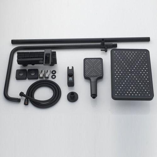 Душевая стойка Shevanik S6826H настенная цвет черный - фото 4