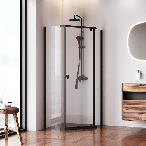 Душевой уголок Am.Pm Sunny W87G-405-9090-BT 90х90 стекло прозрачное профиль черный без поддона