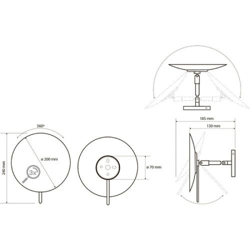Косметическое зеркало Bemeta 116201332 - фото 2