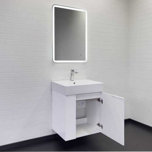 Тумба с раковиной Comforty Асти 00-00019248CF 60х50 подвесная цвет белый - фото 4