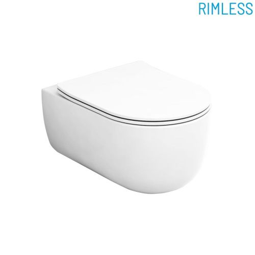 Чаша унитаза подвесная Olympia Milady MIL120223 цвет черный без сиденья безободковая