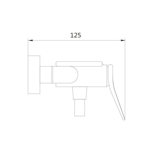 Гигиенический душ со смесителем Shevanik S4705H-1 черный - фото 3