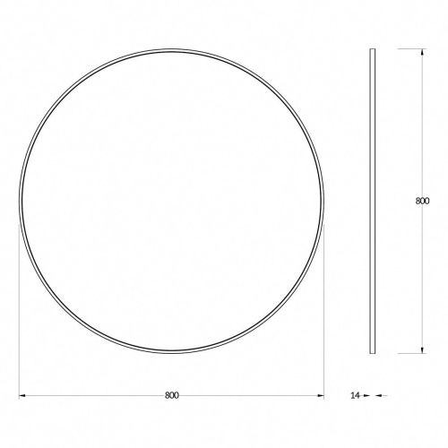Зеркало Evoform Impressive BY 7545 80х80 подвесное - фото 2