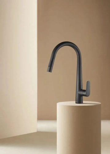 Смеситель для кухни Arrow AG4519MB на мойку черный - фото 2