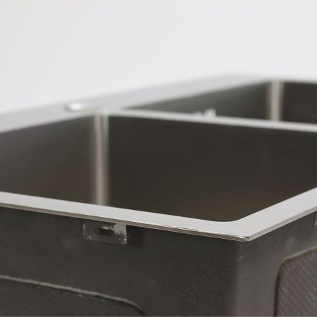 Кухонная мойка Melana ProfLine DS8045H 80х45 цвет серый поверхность матовая