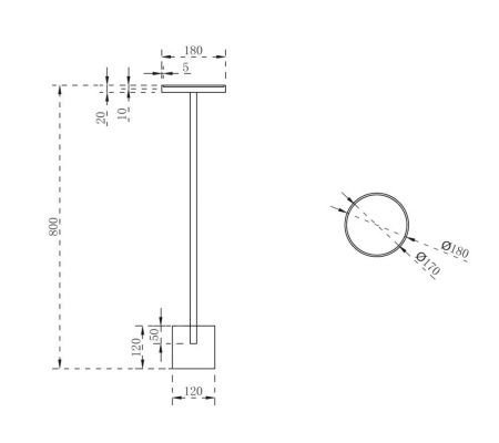 Стойка для ванной комнаты ABBER Stein AS1634