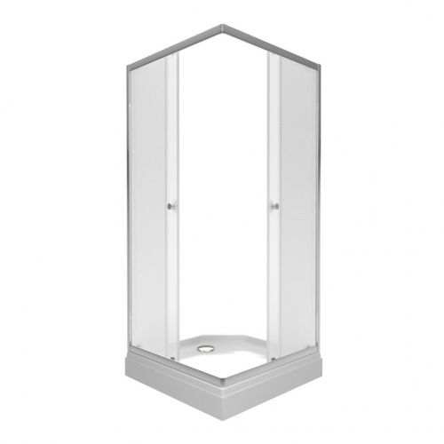 Душевой уголок Тритон Вента Щ0000067980 80х80 стекло матовое профиль хром с поддоном - фото 3