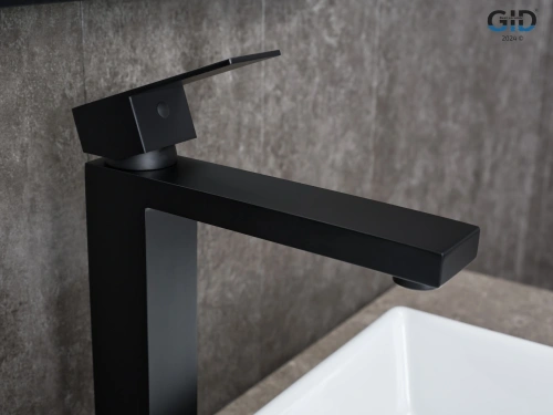 Смеситель для раковины Gid Cascada SS979BMD на столешницу черный - фото 2