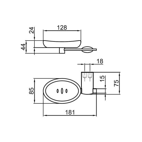 Мыльница Webert Aria AI500101015 - фото 3
