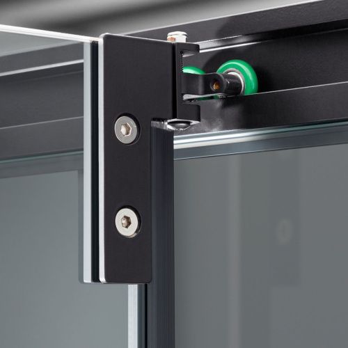 Душевой уголок Vincea Stile VSS-2ST9090CLB-L 90х90 стекло прозрачное профиль черный без поддона - фото 5