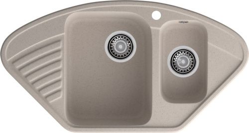 Кухонная мойка Granfest Quarz 14 песочный 95х50 цвет бежевый поверхность матовая