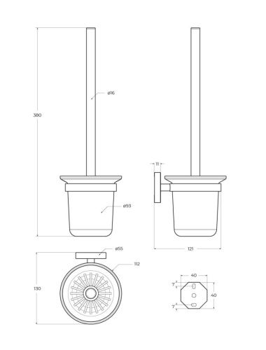 Ершик Cezares RELAX RELAX-TBS-V-NOP - фото 2