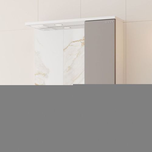 Зеркало-шкаф Onika Марви 206088 60х70 подвесной цвет белый - фото 2