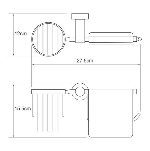 Бумагодержатель WasserKRAFT 9459 - фото 4