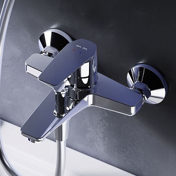 Смеситель для ванны и душа Am.Pm Gem F90A10000 настенный хром