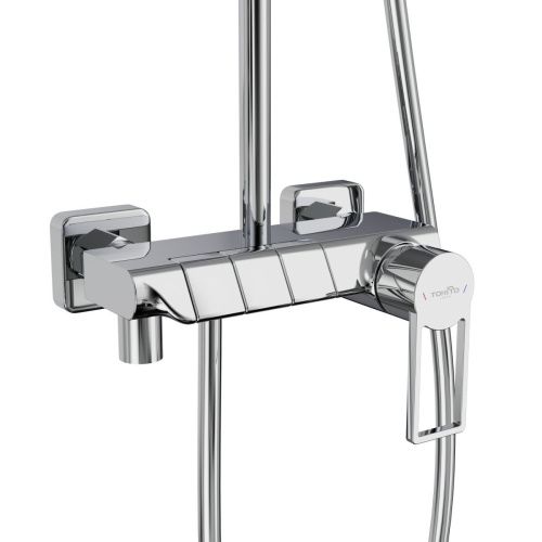 Душевая стойка Tokito Rain TOK-RAI-1019 настенная цвет хром - фото 3