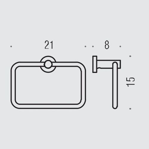 Полотенцедержатель Colombo Plus W4931.GM - фото 2