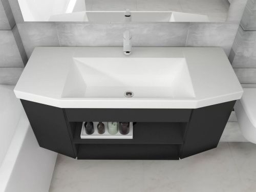 Раковина мебельная из искусственного камня Marko Слим 110 5021100 110х50 накладная цвет белый - фото 3