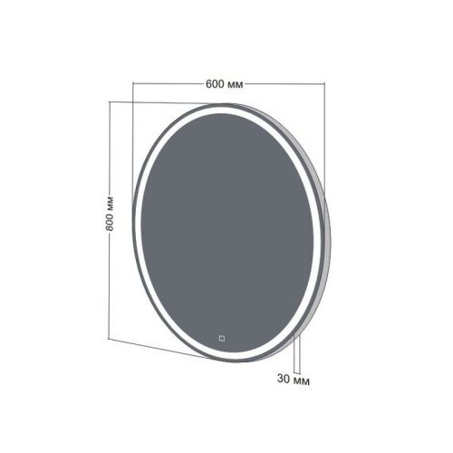 Зеркало с подсветкой Бриклаер Эстель 4627125414350 60х80 подвесное - фото 3