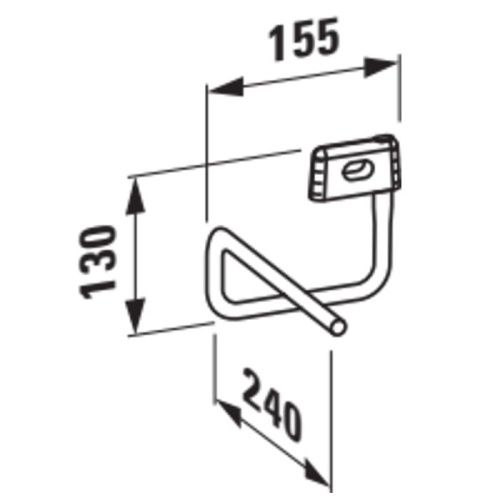 Полотенцедержатель Laufen VAL 3.8128.2.004.000.1 - фото 2