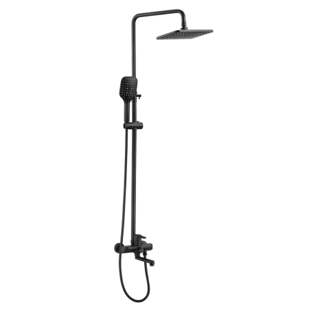 Душевая стойка Shevanik S8136H настенная цвет черный