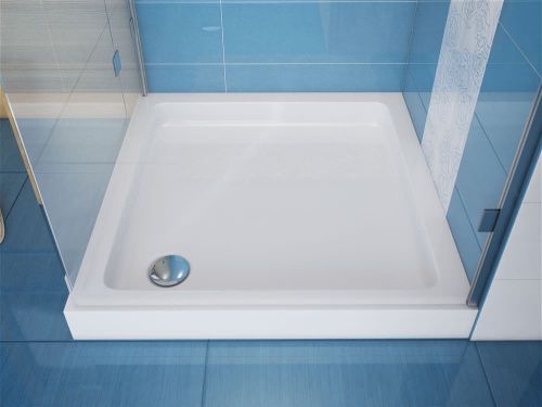 Душевой поддон из искусственного камня Эстет Гамма ФР-00000755 90х90 с ножками - фото 3