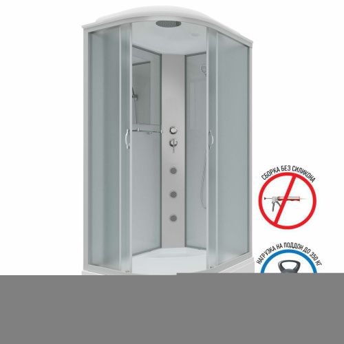 Душевая кабина Niagara Classic 23101424RG 120х80 асимметричная с крышей ориентация правая - фото 2