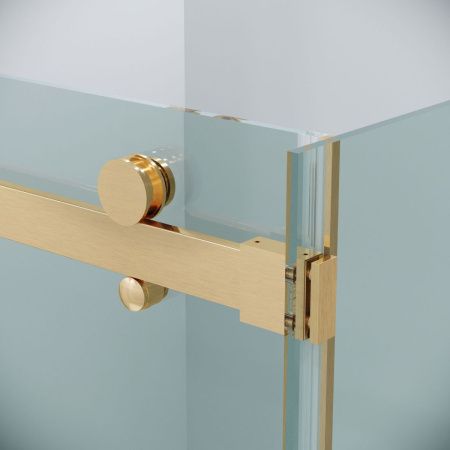 Боковая стенка Grossman Classic 200.K33.04.100.32.00 100х195 стекло прозрачное профиль золото