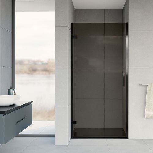 Душевая дверь Vincea Flex VDP-1F900CGB 90х200 стекло тонированное профиль черный