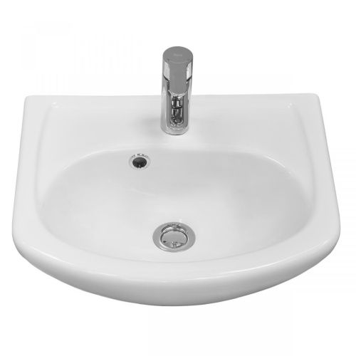 Раковина из сантехнического фарфора Santek Азов 1WH112449 50х40 встраиваемая цвет белый 1 отверстие под смеситель - фото 3