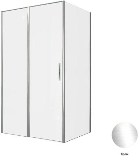 Душевой уголок Allen Brau Priority 3.31031.00 + 3.31043.00 120х90 стекло прозрачное профиль хром без поддона - фото 5