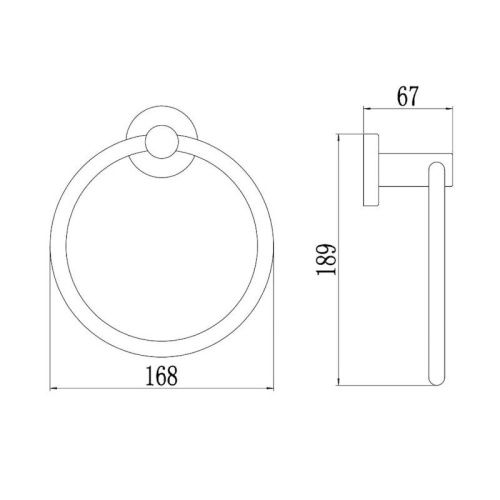 Кольцо для полотенец Savol S-005660C - фото 3