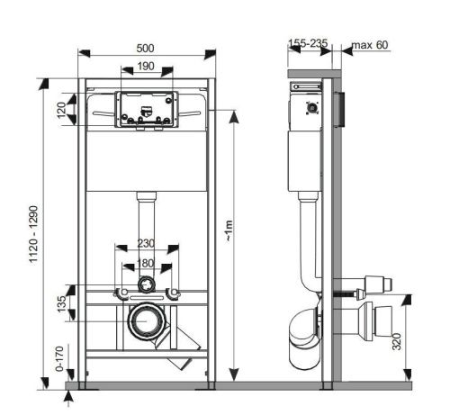 Инсталляция для унитаза KK POL Premium ZSP/M500/0/K - фото 2