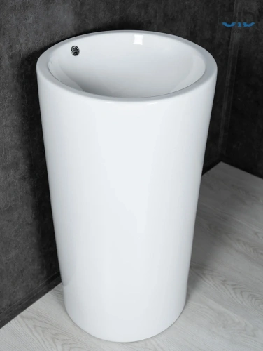 Раковина керамическая Gid Autonomo 81107 50х50 напольная цвет белый без отверстий под смеситель - фото 5