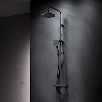 Душевая стойка Am.Pm X-Joy F0785A422 настенная цвет черный с термостатом