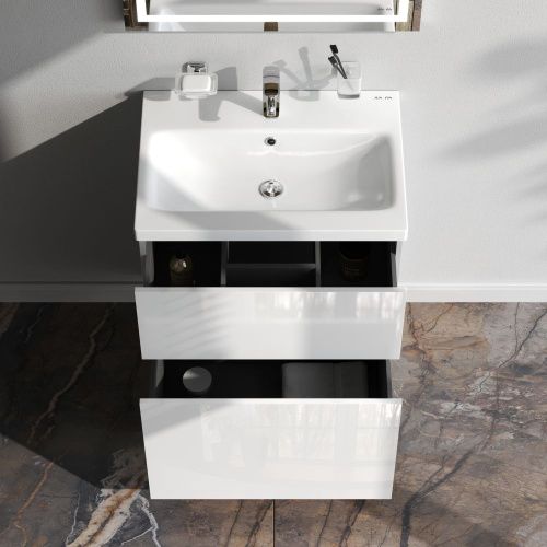 Тумба под раковину Am.Pm Gem M90FSX06022WG32 60х40 напольная цвет белый - фото 3