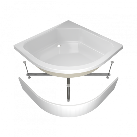 Душевой поддон акриловый Тритон Щ0000014634 100х100 белый с каркасом