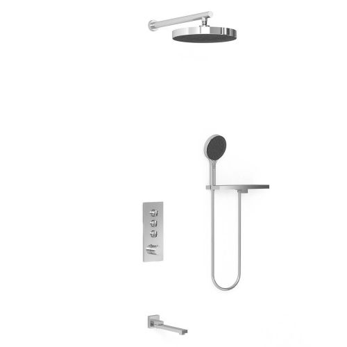 Душевая система Vincea VSFW-433TI2RCH встраиваемая в стену цвет хром с термостатом - фото 2